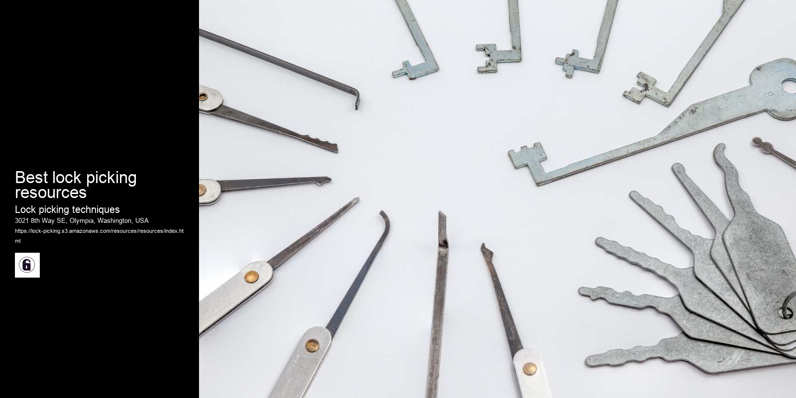 Best lock picking resources